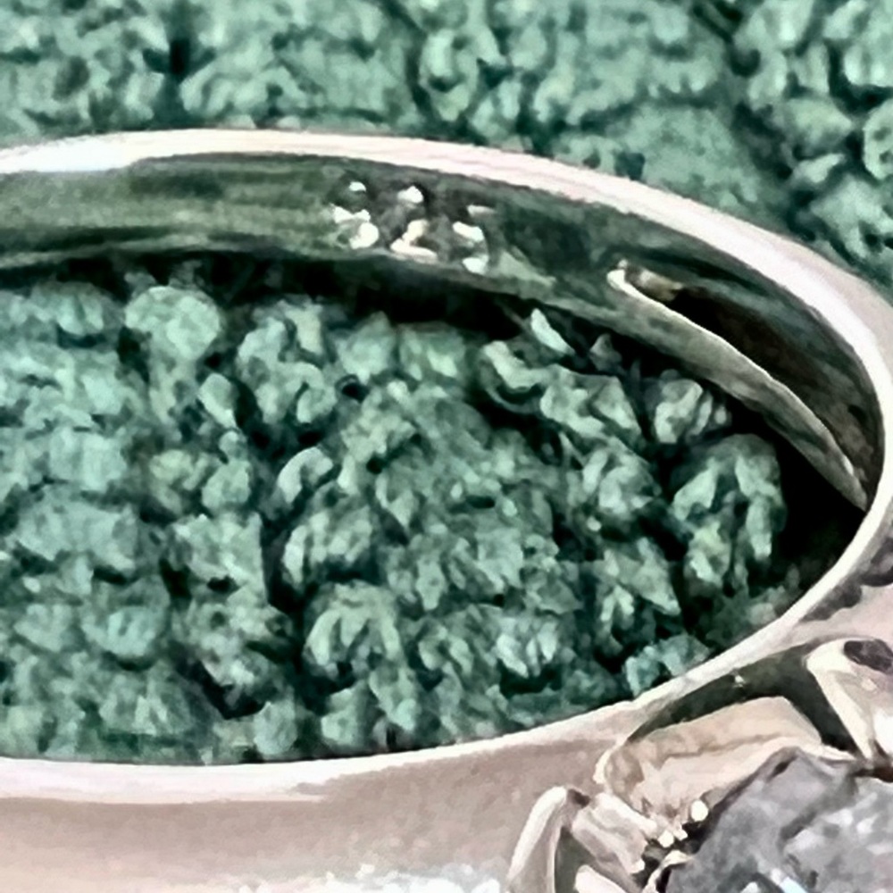 Wedding Ring Solid Silver 2 C’s Engagement Ring - image 5